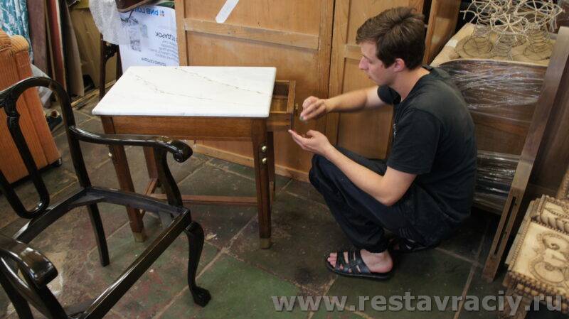 реставрация стола